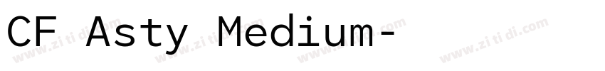 CF Asty Medium字体转换